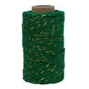Dark Green & Gold Sparkle No.6 Cotton Bakers Twine