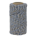 Sky Blue, White & Gold Sparkle No.6 Cotton Bakers Twine