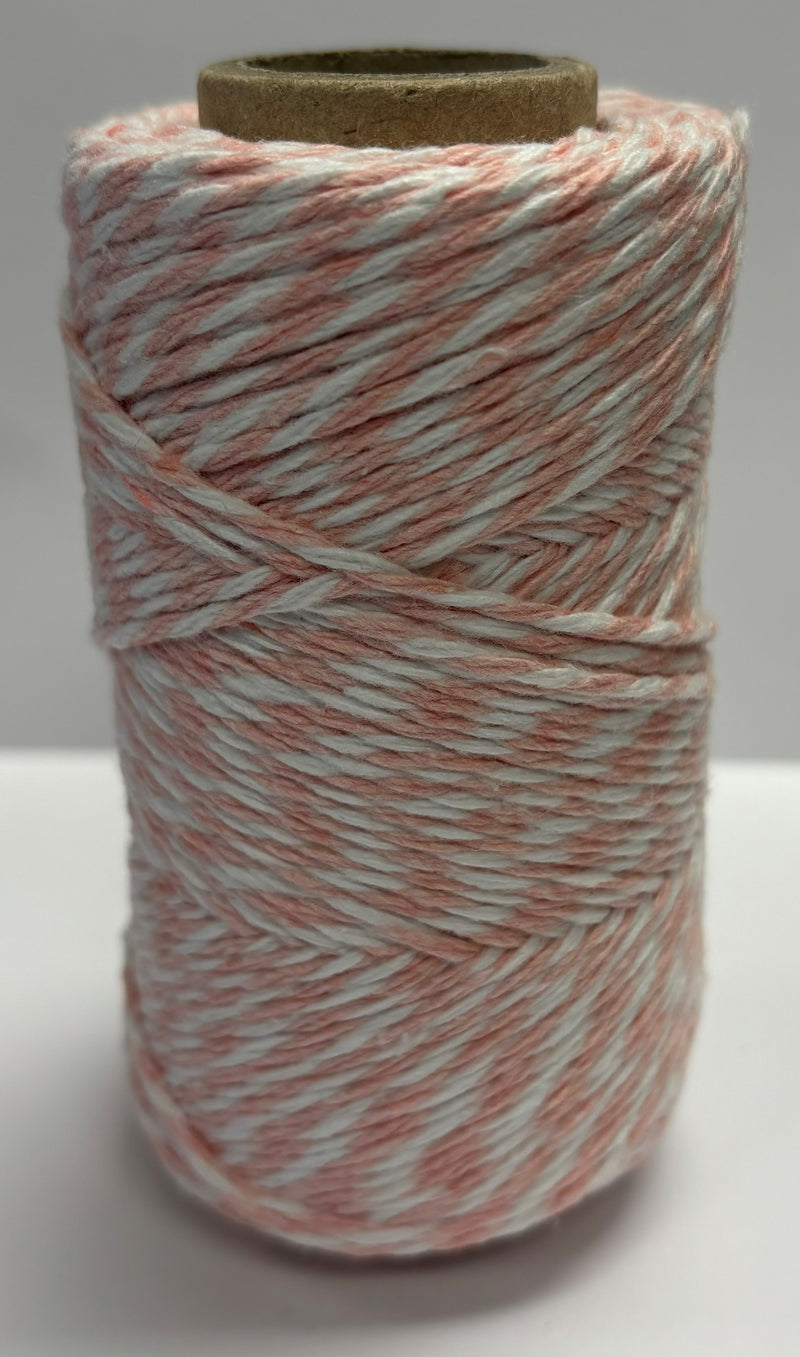 Baby Pink & White No.6 Cotton Bakers Twine