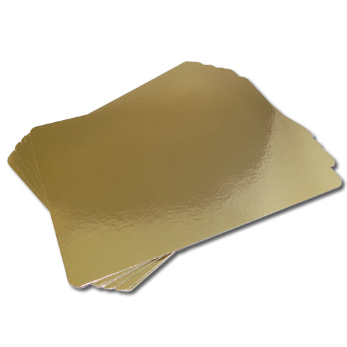Gold Silver Meat/Salmon Backing Boards - 160mm x 270mm