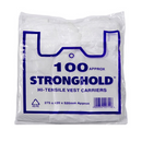White Vest Carrier Bags (17mu) - 2000/Pack