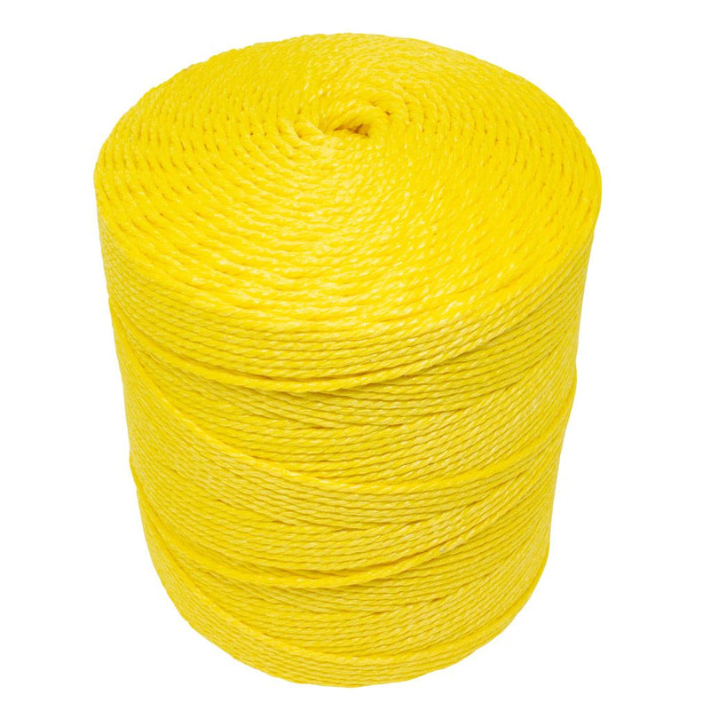 3mm Yellow Polypropylene Social Distancing Twine/Rope - 4kg Spool