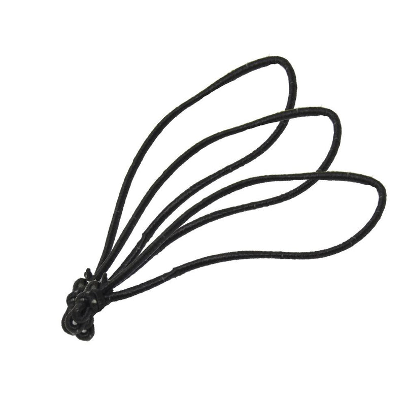 5.5cm Poultry Loops Black/White Elasticated Polyester Meat Ties - 5,000 per bag