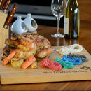 5.5cm Poultry Loops Blue/White Elasticated Polyester Meat Ties - 5,000 per bag