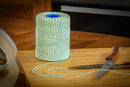 No.5 Green & White Football Coloured Twine