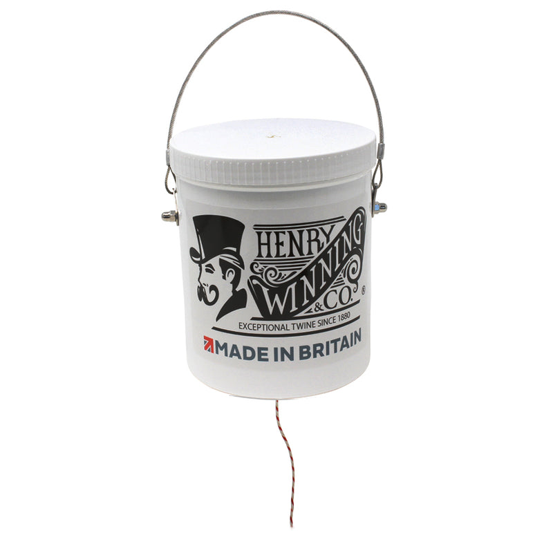 No.5 Red & White Butchers Twine in a Tub