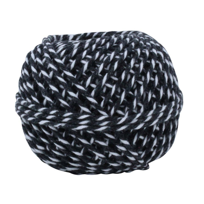 Black & White 50m Cotton Twine Balls