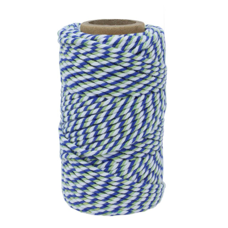 Blue, Green & White No.5 Cotton Craft Twine