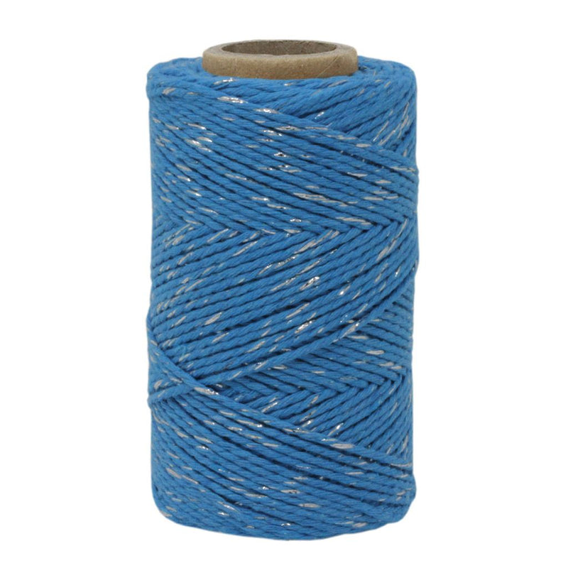 Blue & Silver Sparkle No.6 Cotton Craft Twine