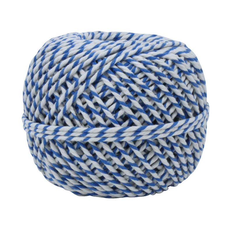 Blue & White 50m Cotton Twine Balls