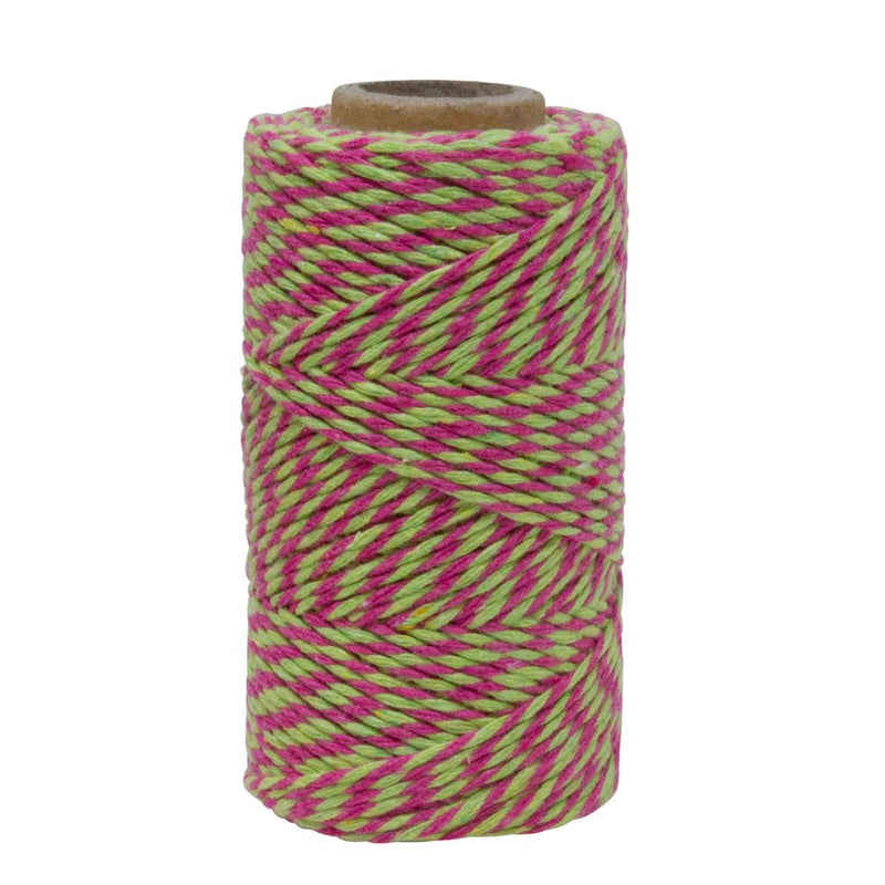 Lime Green & Dark Pink No.6 Cotton Bakers Twine