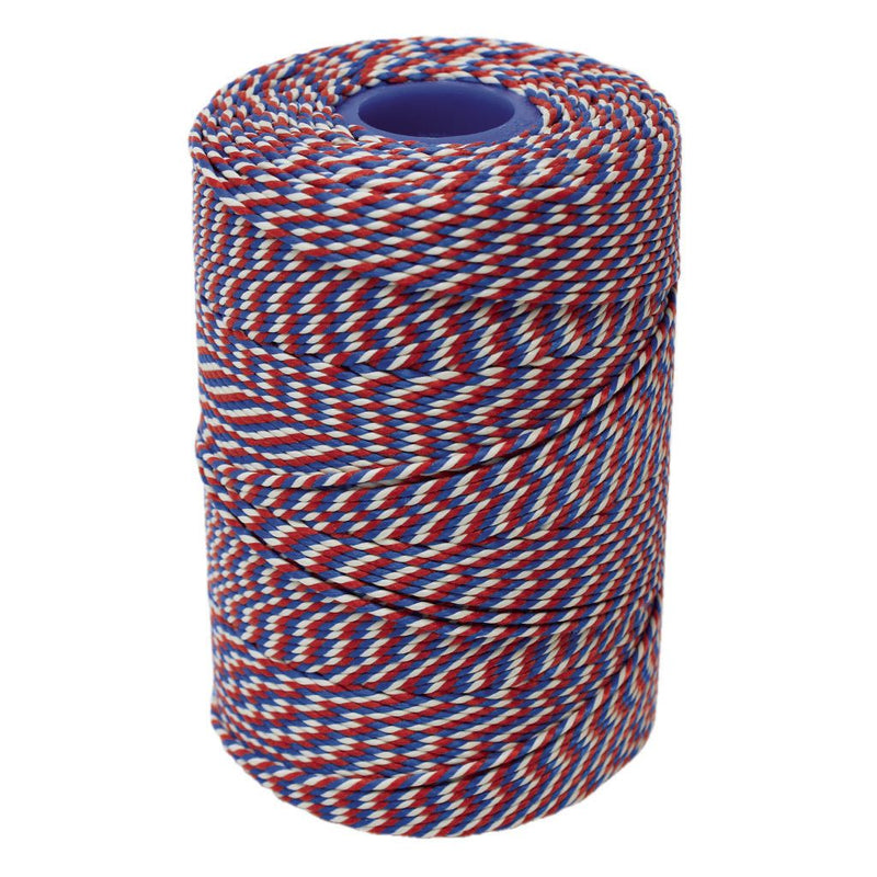 No.5 Red, White & Blue Football Coloured Twine