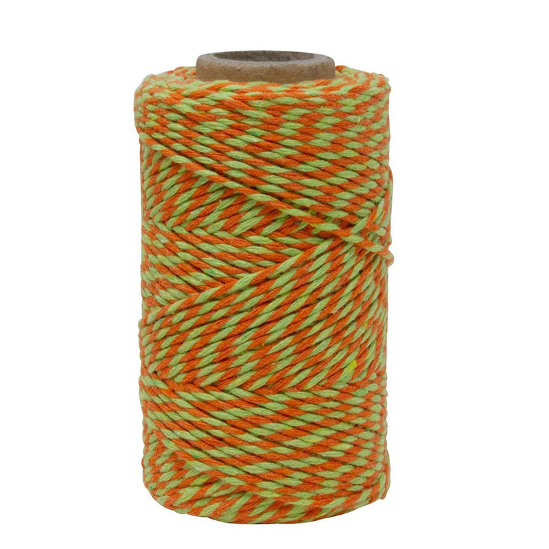 Orange & Lime Green No.6 Cotton Bakers Twine