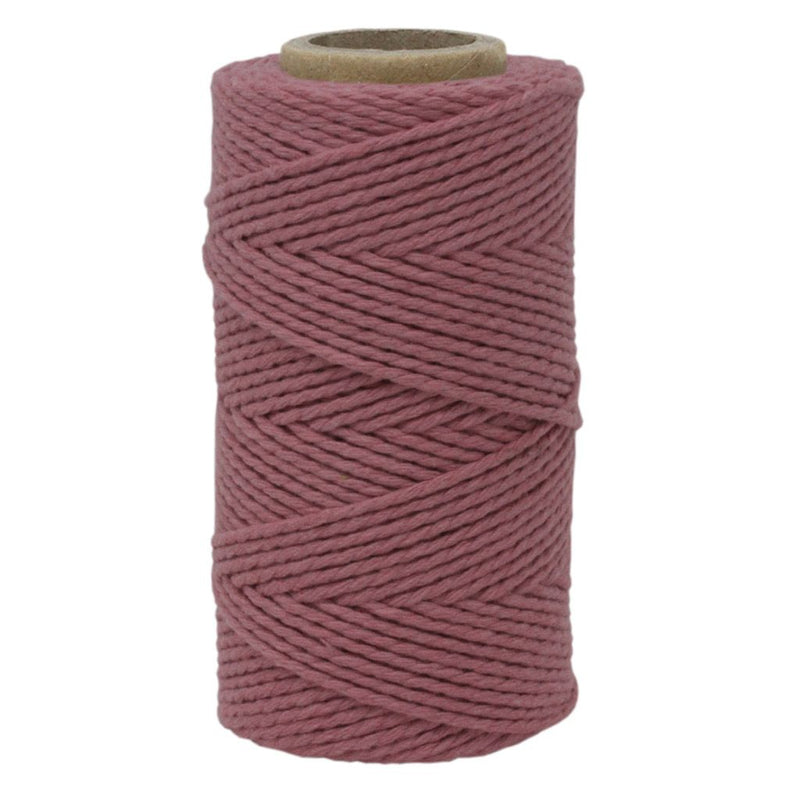 Pink No.6 Cotton Football Coloured Twine