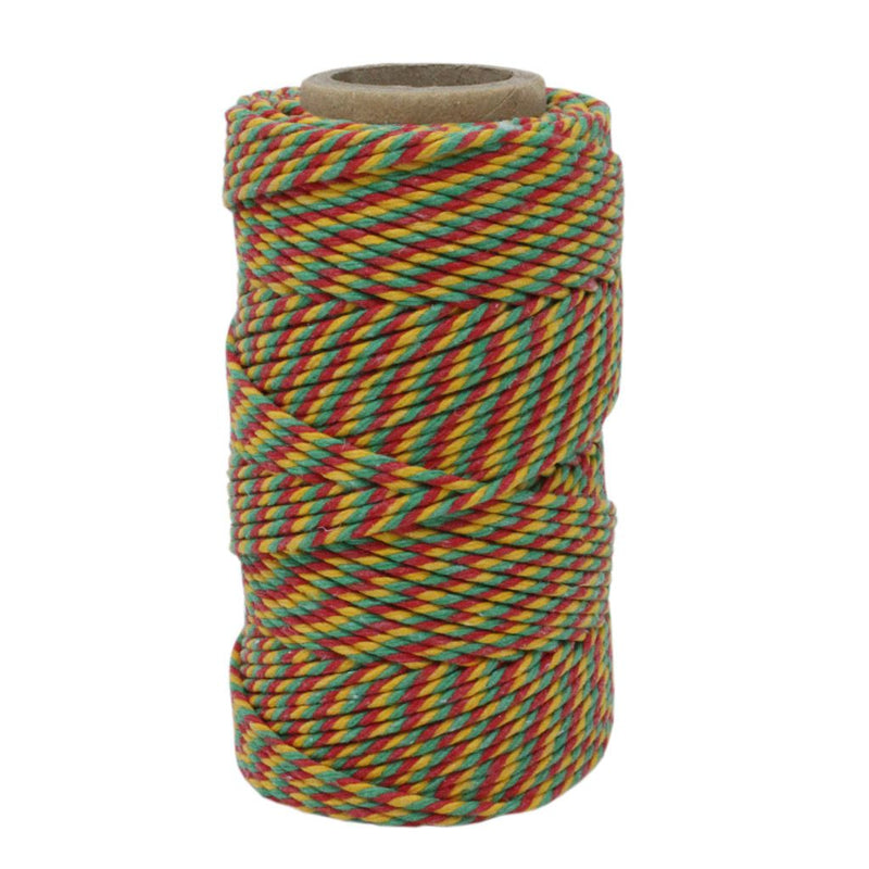 Red, Green & Yellow No.6 Cotton Craft Twine