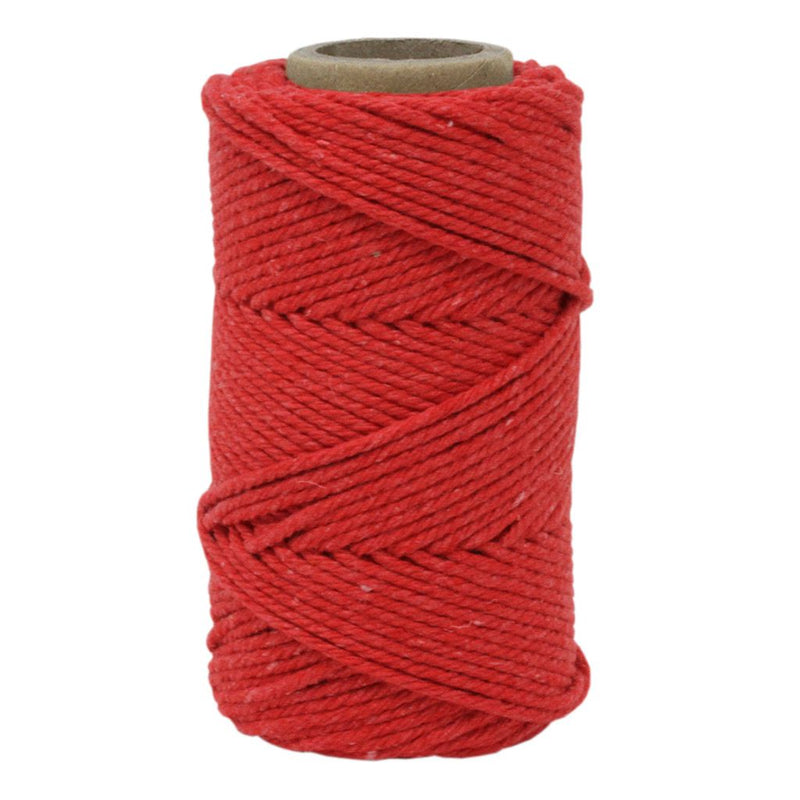 Red No.6 Cotton Football Coloured Twine