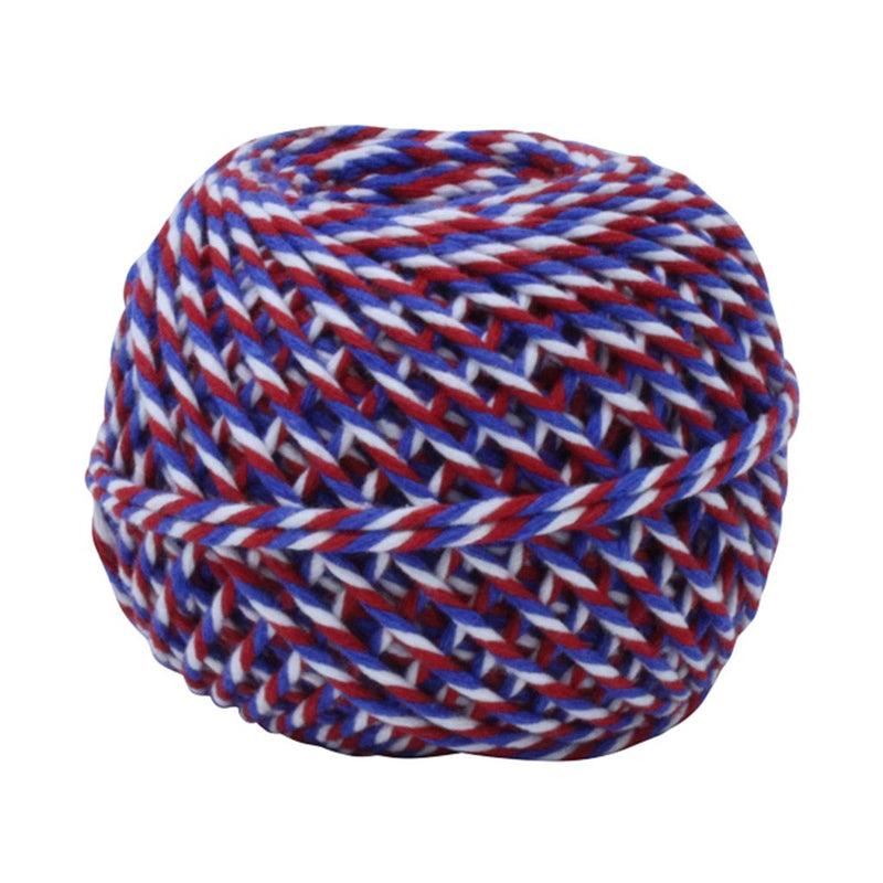 Red, White & Blue 50m Cotton Twine Balls