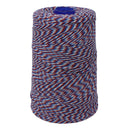 Red, White & Blue Non-Elasticated 2000T Machine String/Twine  1050m/kg