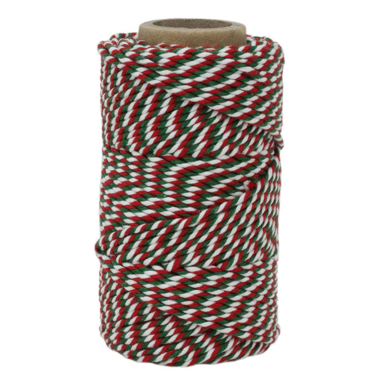 Red, White & Green No.6 Cotton Bakers Twine