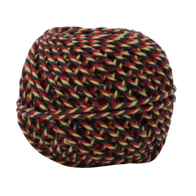 Red, Yellow & Black 50m Cotton Twine Balls