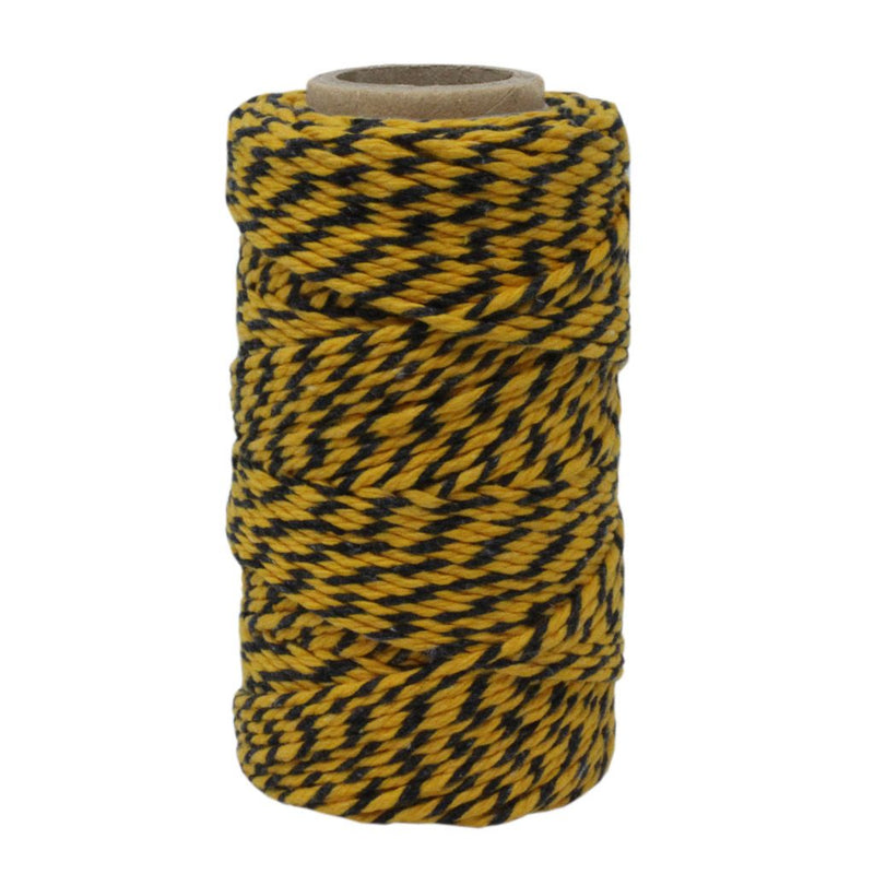 Yellow & Black No.6 Cotton Bakers Twine