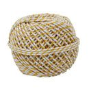 Yellow & White 50m Cotton Twine Balls